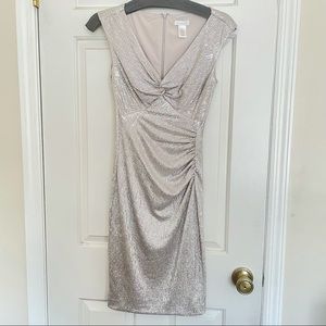 Cache, Silver Dress, Size 0